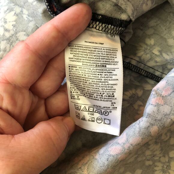 Banana Republic Dress Womens 6 Black Floral Print Sleeveless A Line Short Whimsy - Picture 4 of 9